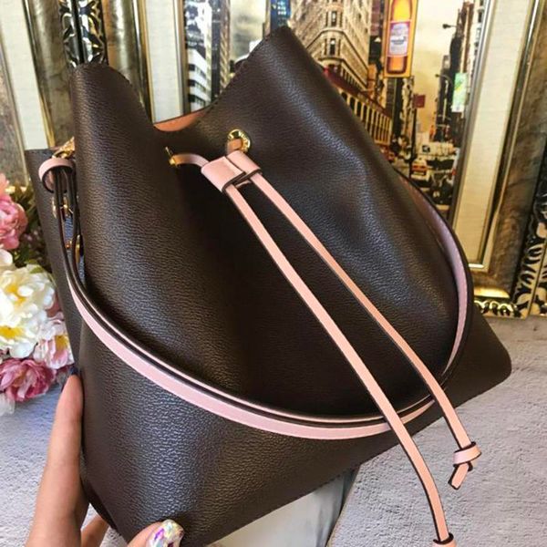 

bucket bag women drawstring bucket bag leather shoulder designer bags messenger crossbody bag fashion quilted genuine leather brands bags