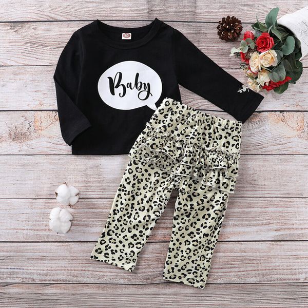 

toddler baby girl clothes sister matching romper/t-shirt+pants leopard outfits summer set, White