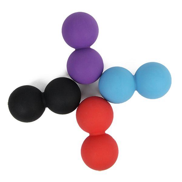 

12*5cm lacrosse ball massage ball solid peanut ball relieve pain tension relax muscles therapy health products care