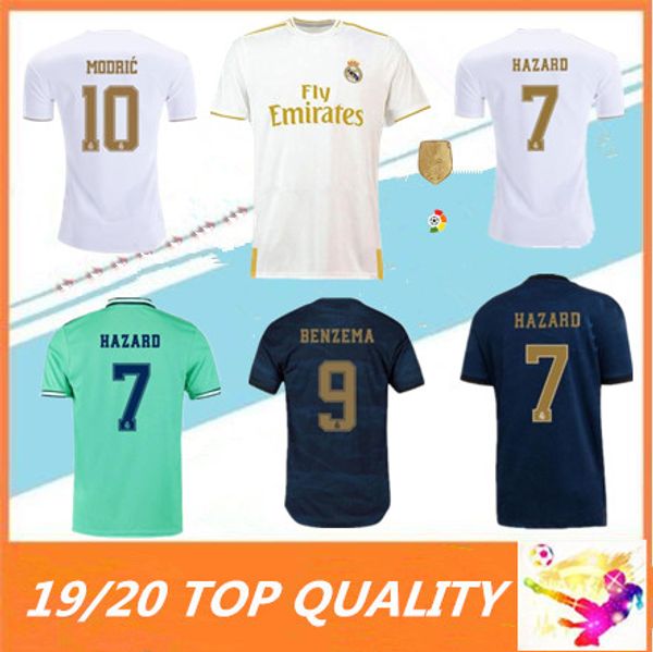 

19 20 Real Madrid HAZARD Soccer Jersey 2019 2020 ASENSIO ISCO VINICIUS JR. MODRIC MARCELO madrid Football Shirts size S-2XL