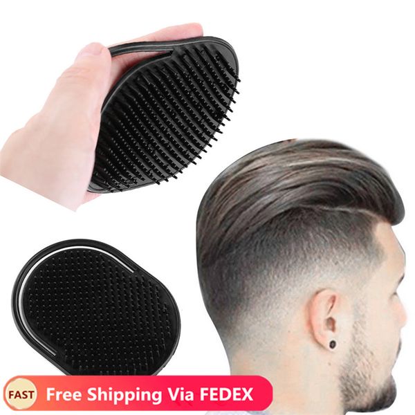 

шампунь comb карманный мужчины борода усы палм скальпа массаж черный уход за волосами путешествия портативный расческа волос щетка для уклад, Silver