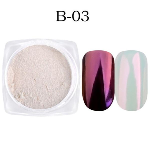

mirror nail art powder tips glitter dust nails decoration pigment diy manicure v9-drop, Silver;gold