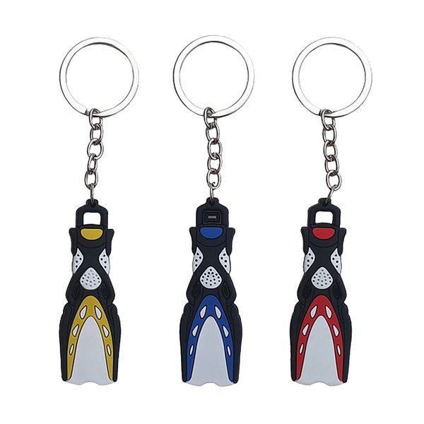 

набор из 3 новизна scuba flipper keychains dive ласты брелок для лодок серфинг