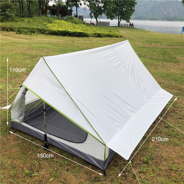 

camping tents 2 person no support pole instant set up portable backpacking tent for outdoor hiking travel no support pole