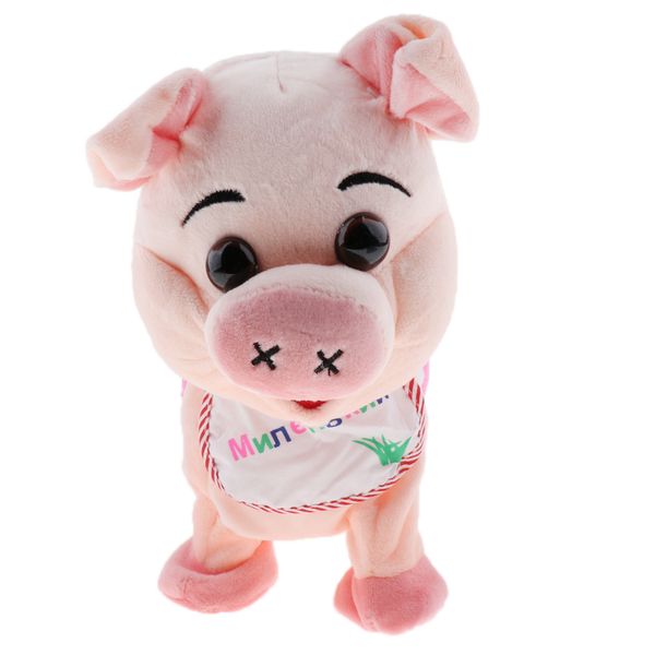 

electronic pig musical toy singing walking doll plush toy kids gift