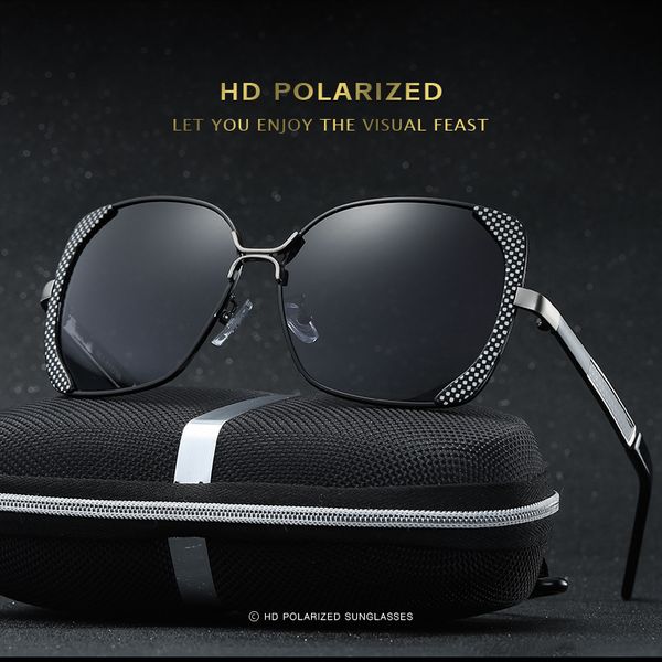 

designer sunglasses women polarized driving sunglasses colorful coating uv protection mg-al alloy frame fashion luxury sunglasses sport 07, White;black