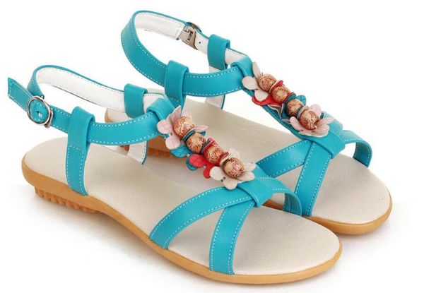 

2019 women's sandals in summer with new style flat bottom @02, Black