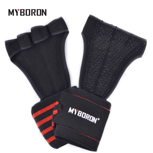 

myboron gym fitness training gloves breathable comfortable hand palm safety protector for weightlifting gym crossfit