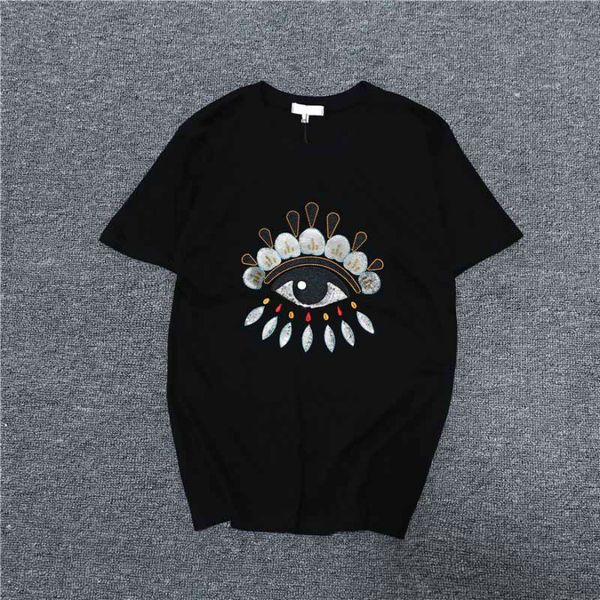 

men women t shirt brand black and white short sleeve luxury round neck brand summer casual fashion women men t shirt 2020 new, White;black