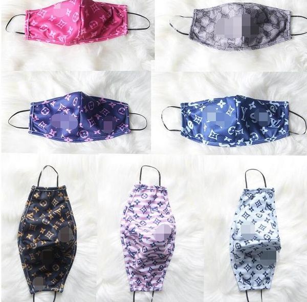 

women men fashion desinger mask milk fiber breathable one layer face mask letter sunproof cycling mouth cover facemask for men women