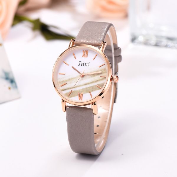 

geneva luxury watch women rose gold bracelet watch leather ladies female hour casual quartz wristwatches, Slivery;brown