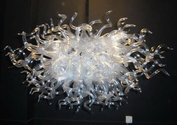 

2020 modern frosed white color ceiling light led bulbs blown glass chandeliers for livingroom and store decor-girban brand
