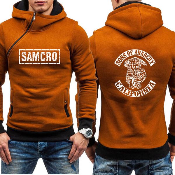 

men jacket soa sons of anarchy the child sweatshirt samcro streetwear zipper hoodies men fleece sportswear male hoody bh