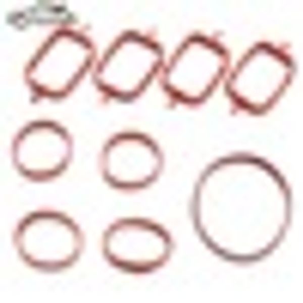 

4 pcs car style intake manifold gaskets inlet repair kits for rover m47 e87 e46 e90 e91 e92 e93