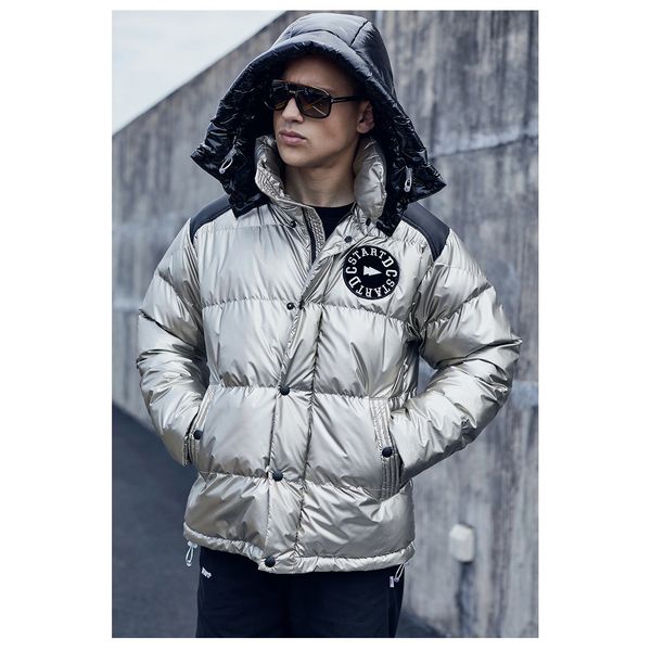 

мужчины вниз пальто дизайнер ветровка 2019 winter fashion brand letter вышивка печать срощенной coat люкс повседневных пуховики для мужчин г, Black