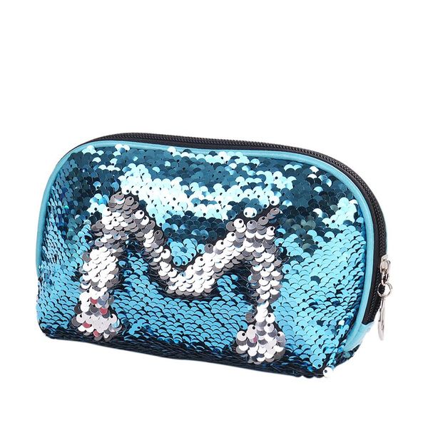 

cosmetic bag mermaid sequin pencil case makeup bag coin pouch storage zipper purse makeup bags and cases travel toiletry