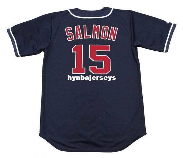 

custom tim salmon california stitched 1995 majestic vintage alternate baseball jersey retro mens jerseys shirt, Blue;black