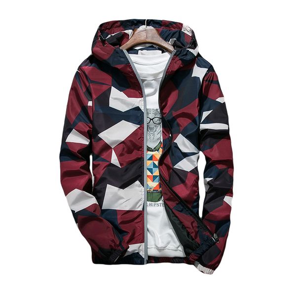 

amberheard 2019 fashion spring summer men jacket casual camouflage thin hooded 3m reflective sunscreen coat jaqueta masculina, Black;brown