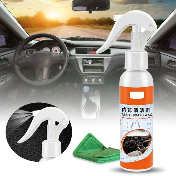Car Surfaces Plastics Cleaner With Towel Interior Detailer Cleaner Car Interior Paint Care Auto Vehicle Leather Washing Detail Car Supplies Detail