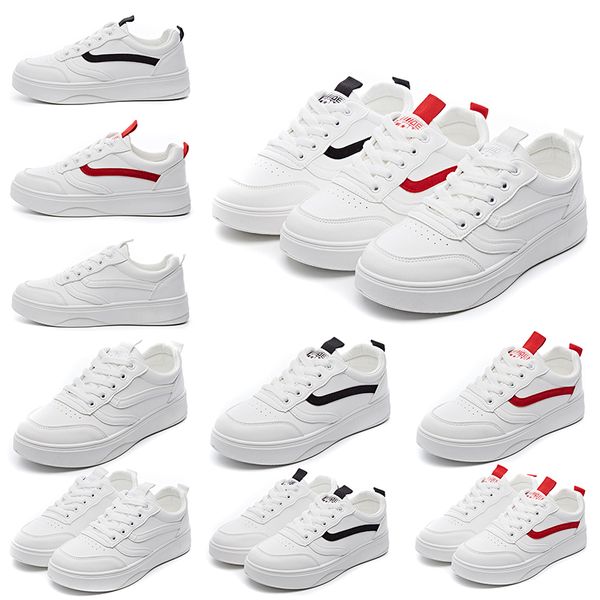

2020 fashion jogging sneakers women triple white black red non brand casual shoes youth gril size 35-40, White;red