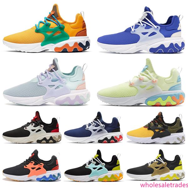 

new react presto beams men women running shoes dharma triple black breakfast alternate galaxy mens trainer breathable sports sneakers runner
