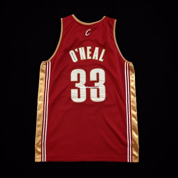 

100% stitched shaquille o'neal #33 jersey shaq mens wine red vest size xs-6xl stitched basketball jerseys ncaa, Black;blue