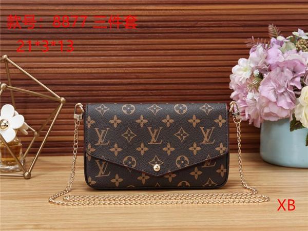 

latest fashion women's shoulder handbag leather wallet men's messenger bag pockets large capacity backpack 2