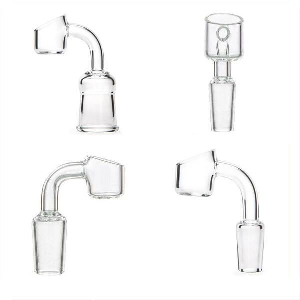 

4mm Thick Quartz Banger Nail Domeless Quartz Nail Flat top Quartz Banger 10mm 14mm 18mm male female for Glass bongs