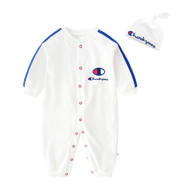 

Детские мальчики ползунки дизайнер детские комбинезоны детские девочки 100% хлопо