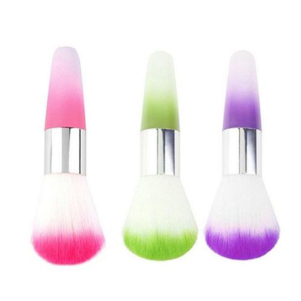 

women beauty nail art dust cleaner uv gel nail dust brush powder remover brush cleaning remove manicure care, Yellow