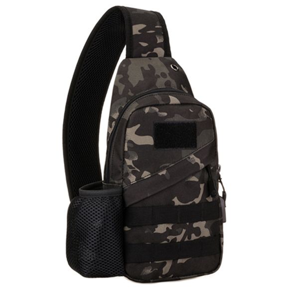 

kettle chest bag outdoor sports chest bag shoulder with usb charging casual men