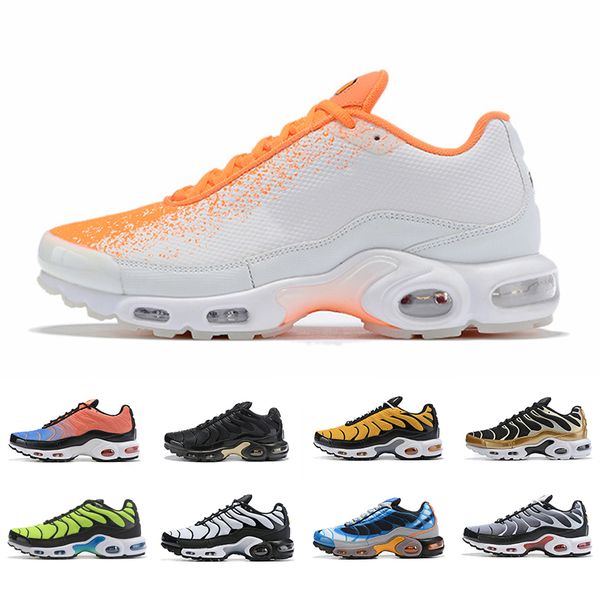 

2019 black green tn mercurial plus tn ultra se running shoes for men women sliver gold orange chaussures athletic sports sneakers
