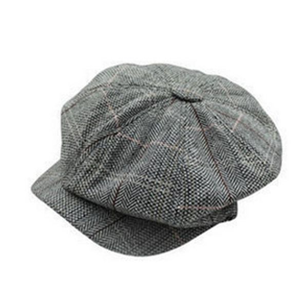 

fashion new men women newsboy golf driving flat gatsby tweed sun hat country beret baker cap painter caps octagonal, Blue;gray