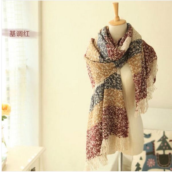 

new winter fir mixing sand to the circle hit the color striped scarf shawl extended to increase wholesale manufacturers, Blue;gray