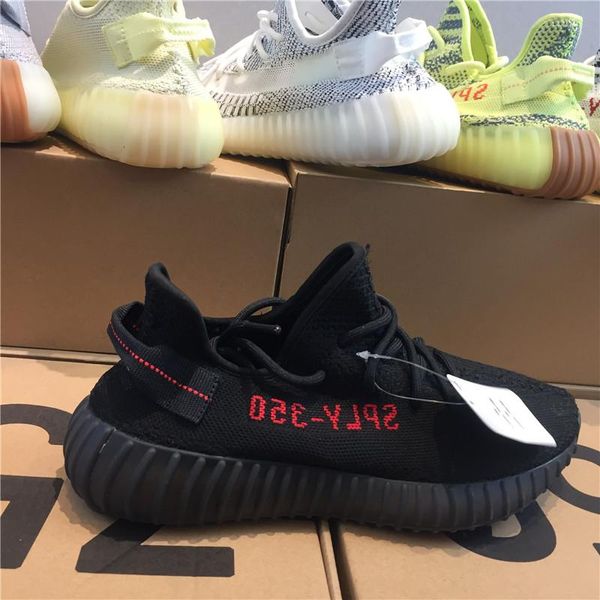 

2019 Kanye West V1 V2 Sesame Cream Clay Static Mens Running Shoes Beluga 2.0 Bred Semi Women Designer Shoes Sneakers 36-45