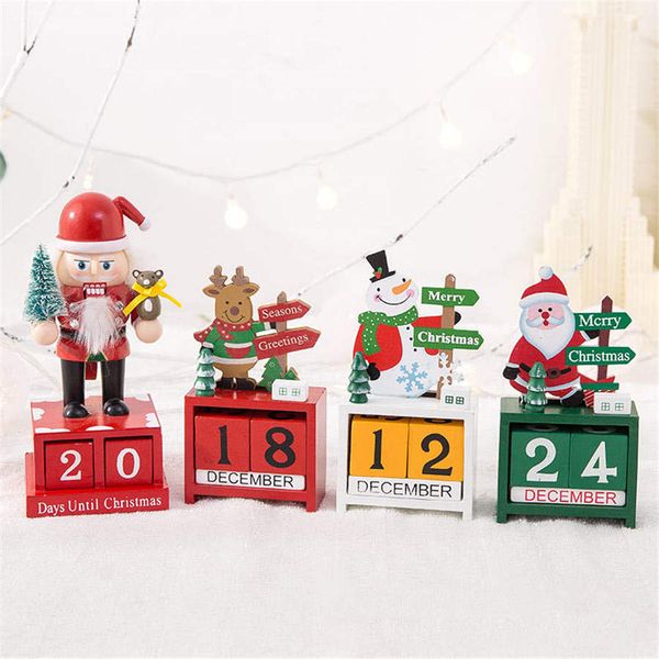 

wooden calendar christmas gifts children creative gifts wooden calendar christmas elk elderly snowman decorations home decoration
