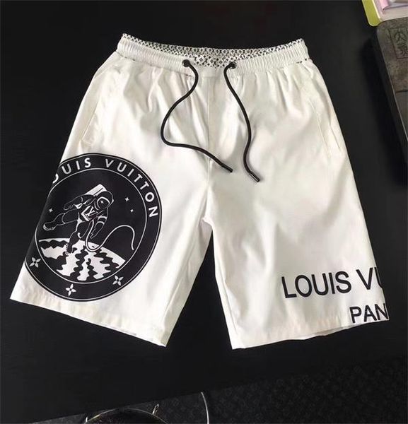 

mens breathable summer beach male board casual cotton shorts plus print product detail embroidery beach shorts, White;black