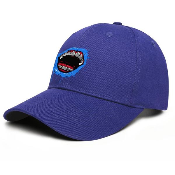 

fashion travis scott mouth logo bule baseball cap golf trucke hats astroworld skull rose skeletons doll novelty memorabilia, Blue;gray
