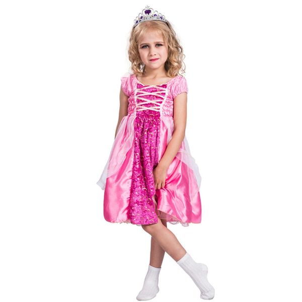 

girls pink starry princess halloween costume, Black;red