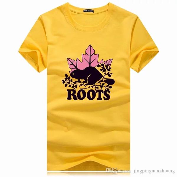 

root s brand t shirt for men's fashion men's t shirt letters printed short sleeved o collar t shirt tclothing, White;black