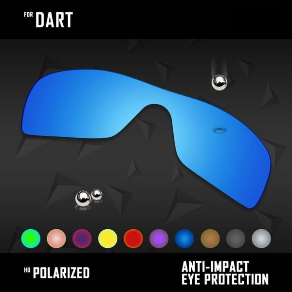 

oowlit lenses replacements for dart sunglasses polarized - multi colors