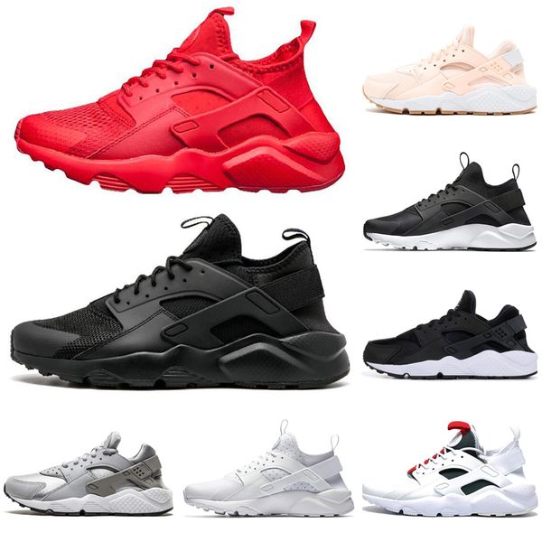 

nike air новое прибытие huarache run ультра 1,0 4,0 мужчины женщины кроссовки тройной черный белый красный huaraches наружные мужские тренаж