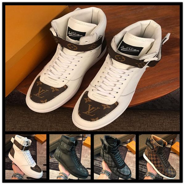 

2019 men high running shoes rivoli sneaker boots white fashion designers sport outdoor trainers casual trails sneakers shoes, Black