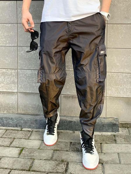 

qa0483 fashion men's pants 2020 runway european design party style men's clothing, Black