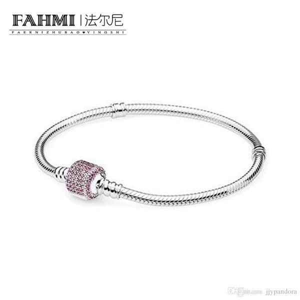 

fahmi 100% 925 sterling silver original 590723czs charm bracelet authentic temperament fashion glamour retro wedding women jewelry, Golden;silver