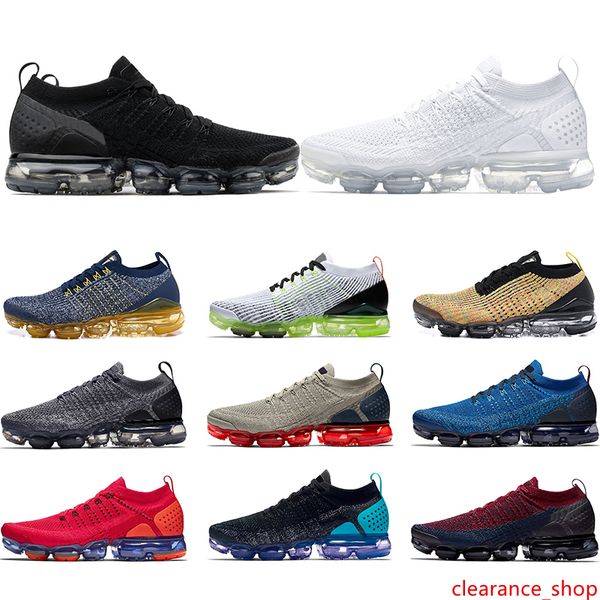 

2020 knit 2.0 3.0 running shoes triple black white gym blue oreo olympic men women trainer designer sneakers size 36-45