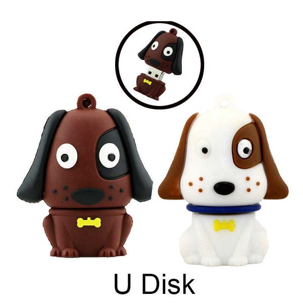 

cartoon usb flash full capacity 4gb 8gb 16gb 32gb 64gb pen drive white mini dog memory stick pendrive u disk