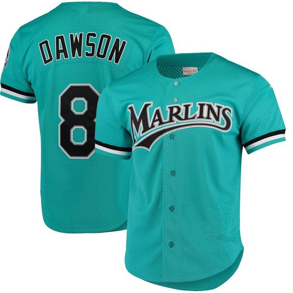 

Andre Dawson Jersey Florida Marlins Green Mitchell & Ness Fashion Cooperstown Collection Mesh Batting Practice Baseball Jerseys Free Ship