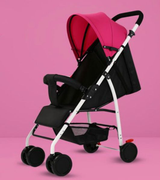 

baby stroller is ultra light and portable to sit and lie down