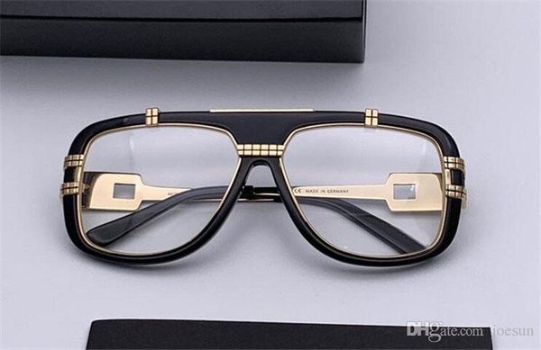 

wholesale new fashion designer optical glasses 661 plate frame clear lens simple style transparent eyewear, Black